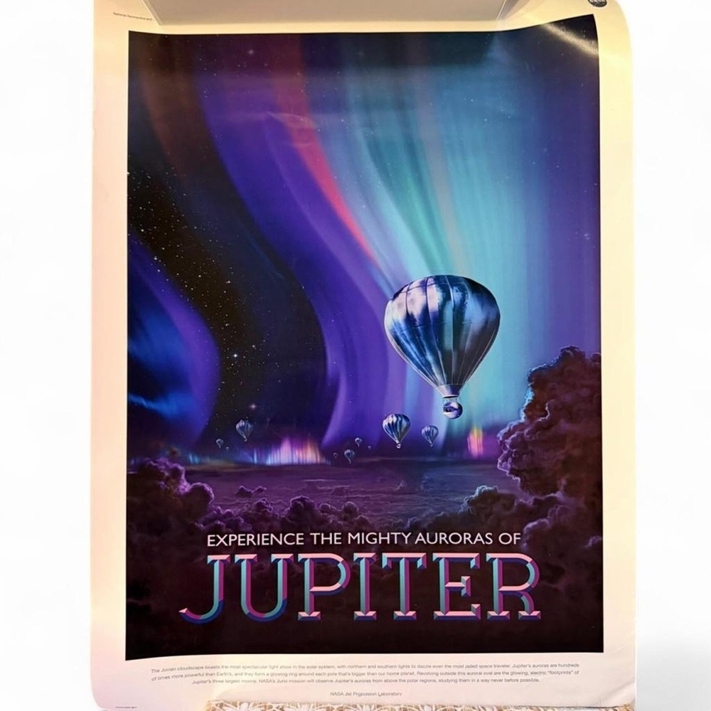 NASA Aurora Jupiter Poster